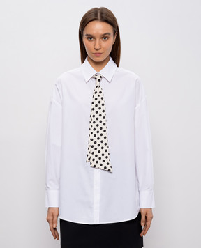 Max & Co Біла сорочка зі стрічкою MCOZEBU