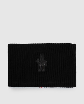 Moncler Grenoble Чорна пов'язка з вовни L20983B00002M1131