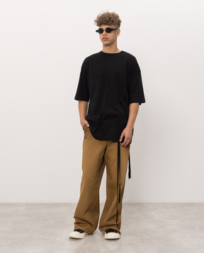 Ann Demeulemeester Черная футболка Lost Letter B0014669FA206