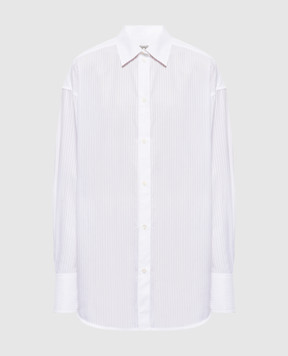 Toteme Белая рубашка в полоску 261WRT0621FB0586