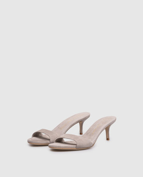 Babe Pay Pls Серые замшевые мюли 274503ZA