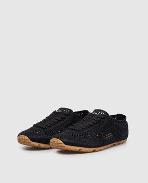 Balmain Черные кроссовки Racer 45 GN0VI770TCHR