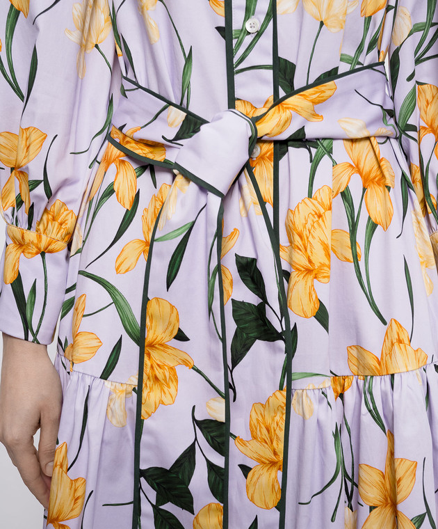 Christy Lynn Фіолетова сукня Layla в квітковий принт CLD149F80 зображення 4