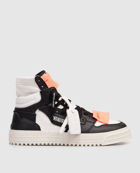 Off-White Чорні комбіновані хайтопи 3.0 Floating Arrow OMIA065S26LEA001