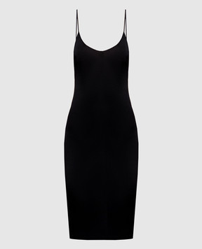 Saint Laurent Черное платье с открытой спиной 868281Y38DS
