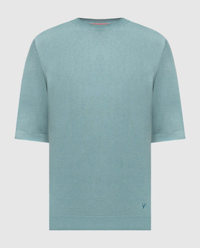 ISAIA Зелена футболка із шовку MG8260Y0470