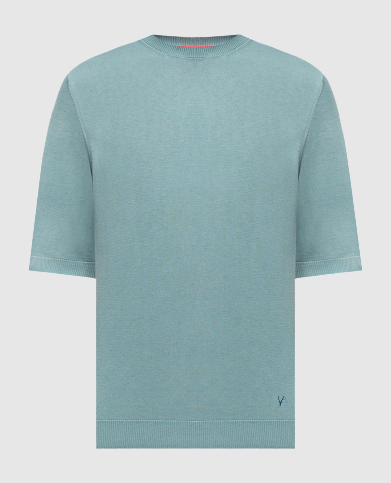 Зеленая футболка из шелка