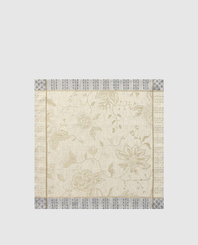 Le Jacquard Fraincais Бежева серветка Été Indien з льону 31628