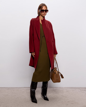 Max Mara Сукня FADO кольору хакі в рубчик MXMFADO