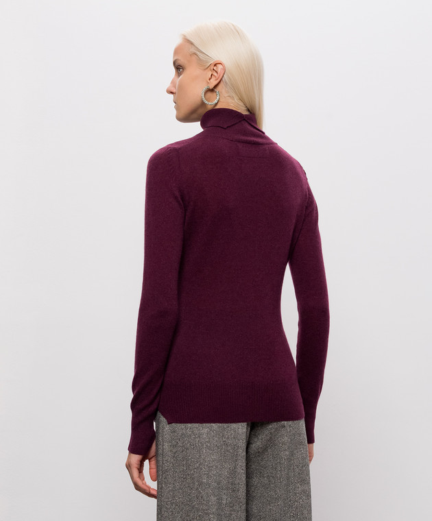 Ermanno Scervino Бордовий гольф з кашеміру D495M317APPYU зображення 4