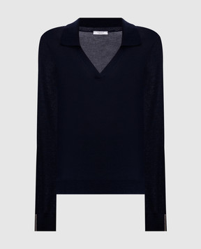 Peserico Синій пуловер з кашеміру та шовку S99013F18K09189