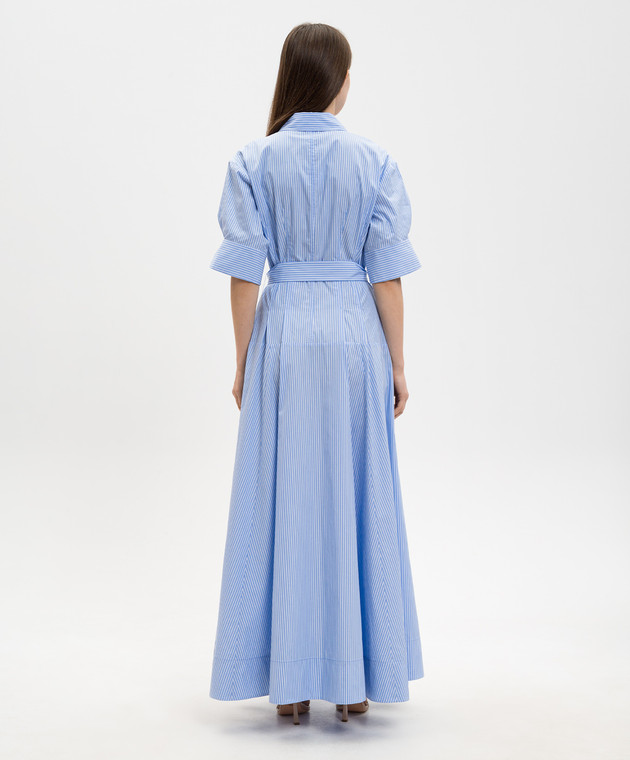 Simkhai Голубое платье-рубашка в полоску 2261262CO изображение 3
