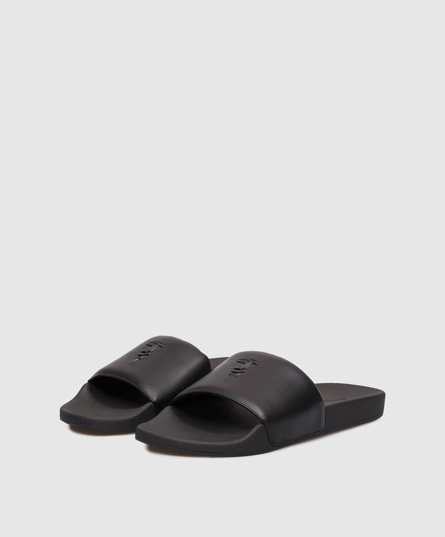 Trussardi Чорні шльопанці Levriero N071S001011NMNS11L80 зображення 2