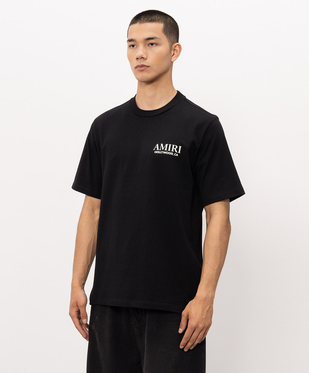 AMIRI Чорна футболка Bones Stacked AMJYTE1075 зображення 2