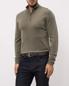Canali Коричневий шкіряний ремінь KA0002550C