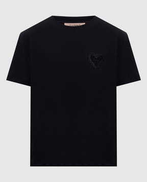 Twinset Черная футболка с нашивкой логотипа 262TP2302