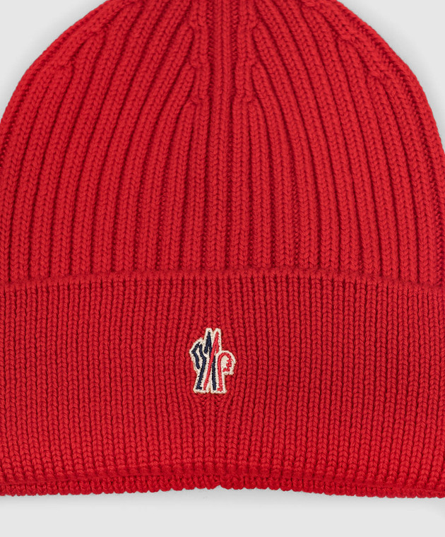 Moncler Grenoble Червона шапка з вовни L20973B0000104761 зображення 4