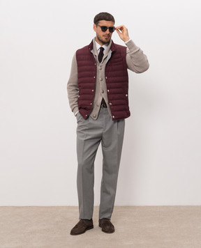Brunello Cucinelli Сірі штани з вовни ME267S2440