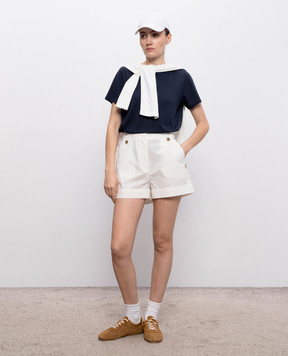 Woolrich Голубая футболка с принтом логотипа CFWWTE2014FRUT5293