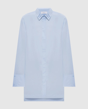 Peserico Блакитна сорочка з ланцюжком моніль A0682401979