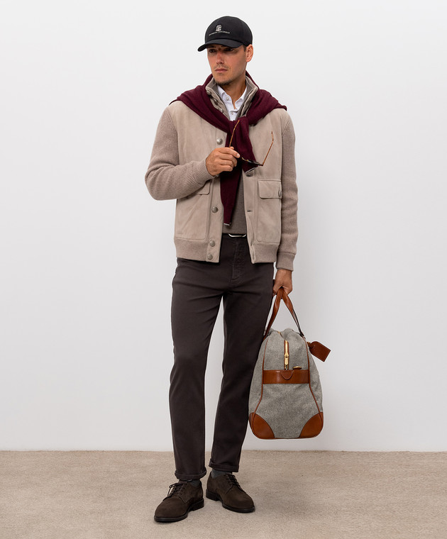 Brunello Cucinelli Коричневый джемпер из кашемира M2200124 изображение 2