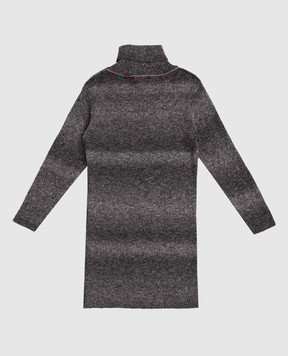 Off-White Дитяча сіра сукня з вовни 44GHI006F5K001