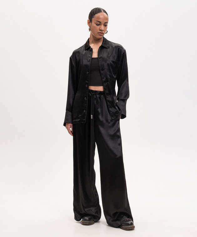 Ann Demeulemeester Черные брюки Sofi Relaxed Lounge B0014017FA734 изображение 2