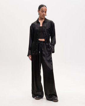 Ann Demeulemeester Чорні штани Sofi Relaxed Lounge B0014017FA734