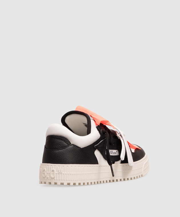 Off-White Чорні комбіновані кросівки 3.0 Court OF06206101 зображення 3