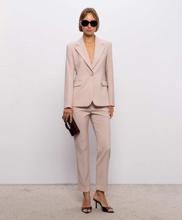 Max Mara Weekend Бежевий жакет LAMINE з вовни WKDLAMINE зображення 2