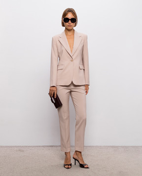Max Mara Weekend Бежевий жакет LAMINE з вовни WKDLAMINE