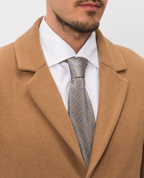 Stefano Ricci Краватка із шовку в брендовий геометричний візерунок CH29049