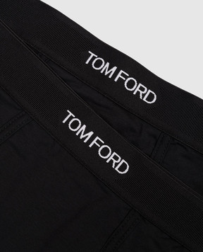 Tom Ford Набір чорних трусів-боксерів з візерунком логотипа T4XC31410