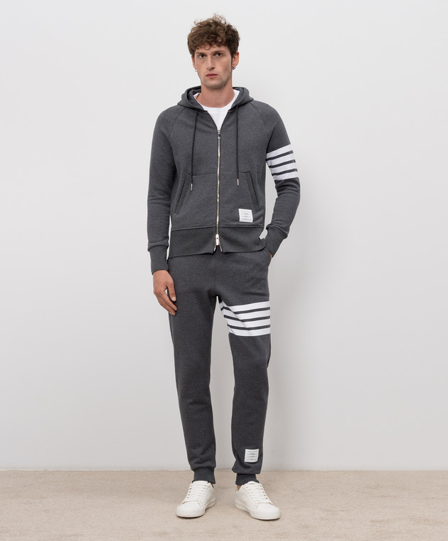 Thom Browne Белая футболка с нашивкой MJS067A00042 изображение 2