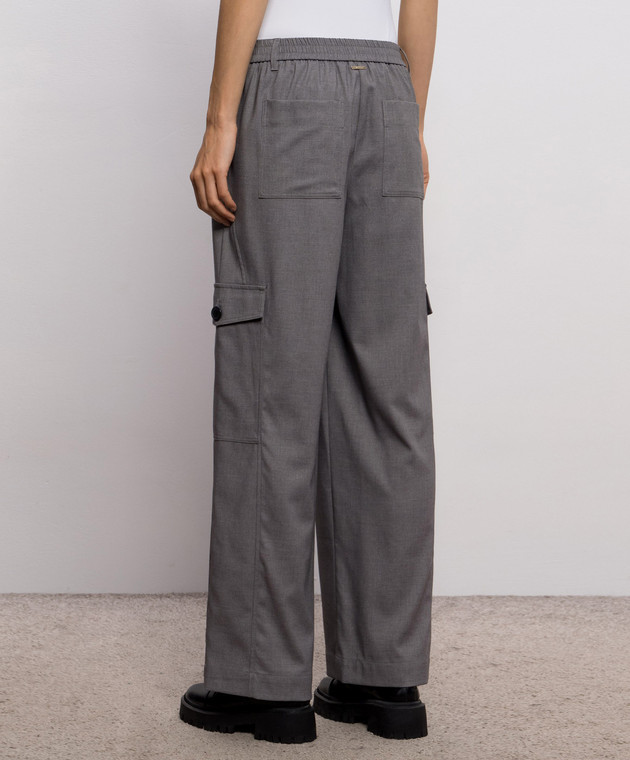 Twinset Серые брюки карго 262LI2WBB изображение 4