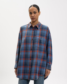 Juun.j Синяя рубашка в клеточку JW6264W05P