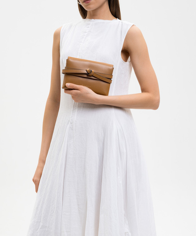 Gianni Chiarini Коричневий шкіряний клатч Belty BS12145COMMLSR зображення 2
