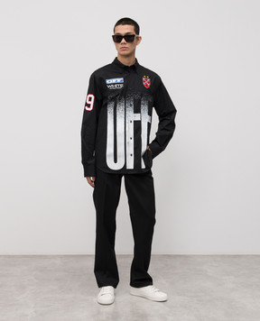 Off-White Чорна сорочка Big Off 44MGE04MF5F002