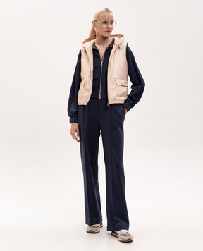 Moncler Бежевый пуховый жилет Lansette L20931A00094597YG
