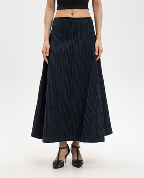 Marc Le Bihan Синя спідниця в смужку 2553