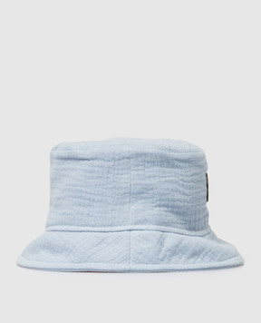 Dolce&Gabbana Дитяча блакитна панама з монограмою LN5H51FU5YU