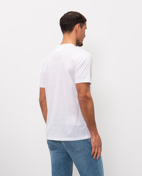 Cashmere&Whiskey Біла футболка з бавовни 51502