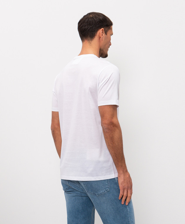 Cashmere&Whiskey Белая футболка из хлопка 51502 изображение 3