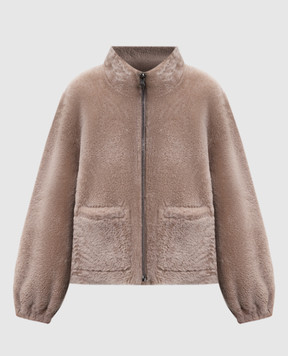 Simonetta Ravizza Бежевая двусторонняя дубленка Isobel F05JA356H18