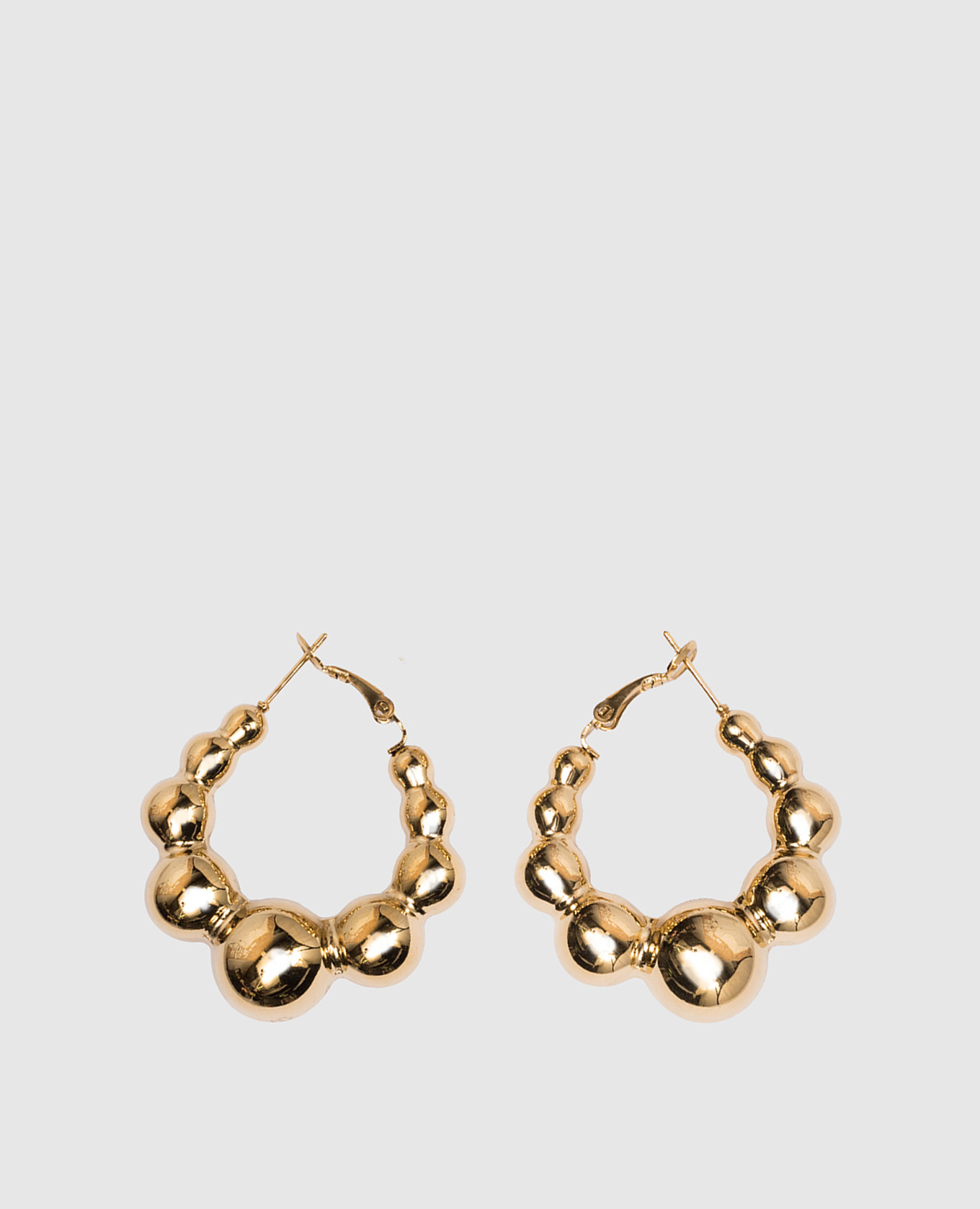 

Золотые серьги-конго, Золотистый, Серьги