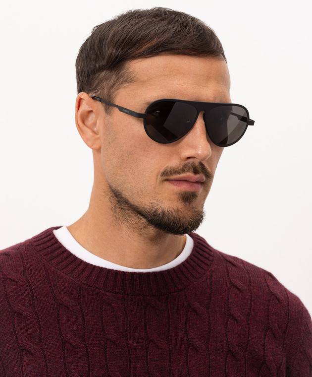 JW Anderson Черные очки JWA05-Aviator EW0021FA0500 изображение 2