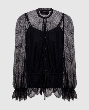 Twinset Чорна блуза з мережива 262TP274C