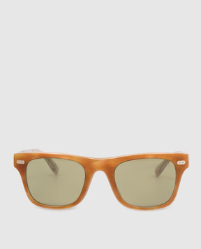 Brunello Cucinelli Коричневые солнцезащитные очки Mr. Brunello Signature MOCSOLOS01