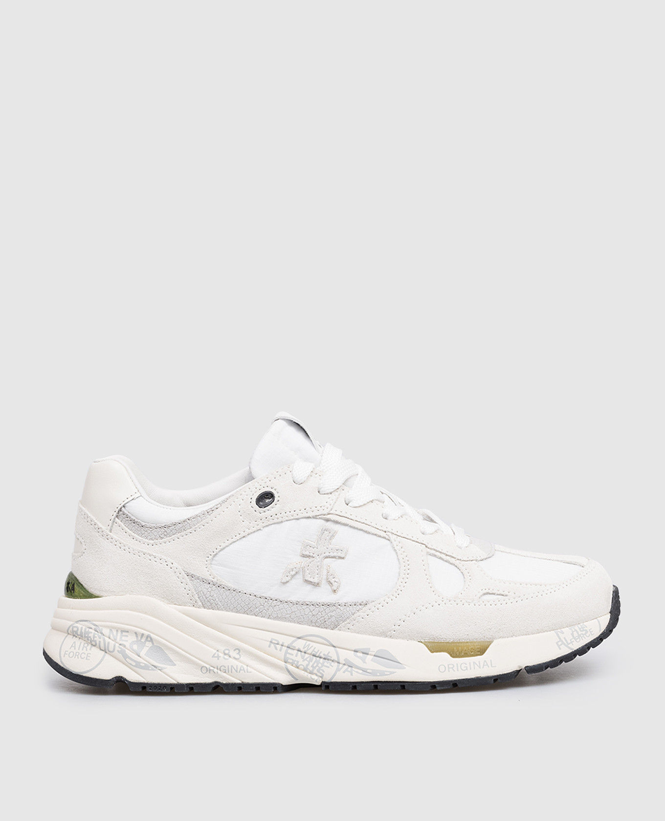 

Белые комбинированные кроссовки Mased с логотипом, Белый, Кроссовки