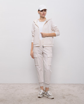 Peserico Бежеві меланжеві джогери M04790J02347C